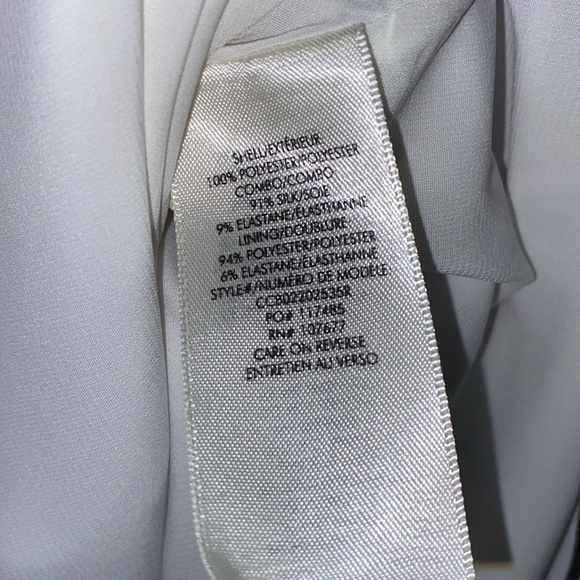 Alice + Olivia White Silk Blend Crepe Flounce Ruffle Popover Bodice Mini Dress - Picture 9 of 14